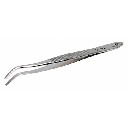 Tweezers Gp Offset Blunt Tip 4 1/2 by USA Aven Inspection & Retrieving Tweezers