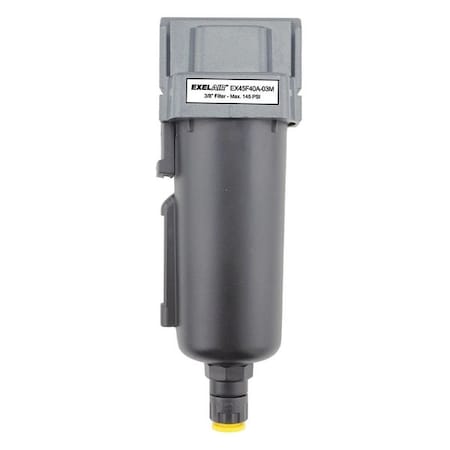 Standard Filter 3/8" NPT Metal Bowl by USA Exelair Pneumatic System Oil Removal Filters
