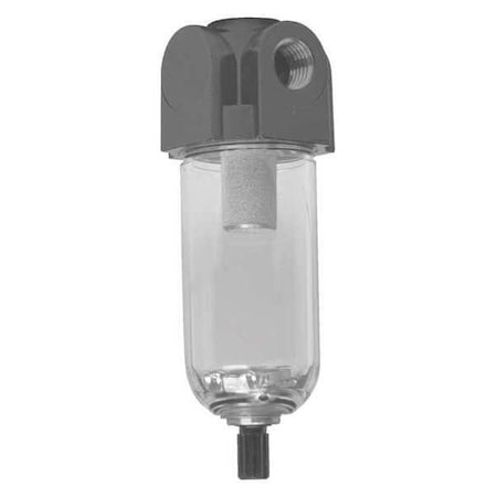Mini Filter 20 Micron Poly Bowl 1/8 by USA Arrow Pneumatics Compressed Air General Purpose Filter Elements