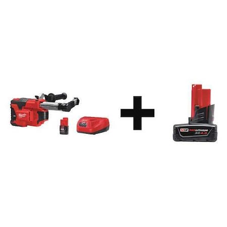 Cordless Dust System Kit 12.0V by USA Milwaukee Cordless Power Tool Accessories