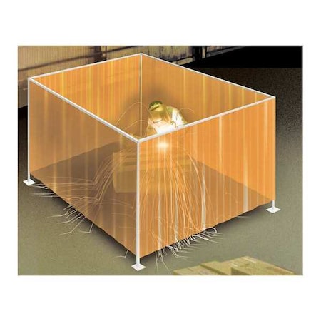 Welding Strip Boot Amber 2 Sides 8x7 by USA TMI Welding Screens