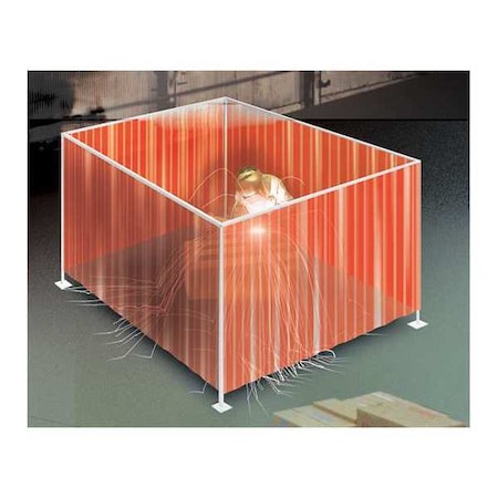Welding Strip Boot Red 2 Sides 6x7 by USA TMI Welding Screens