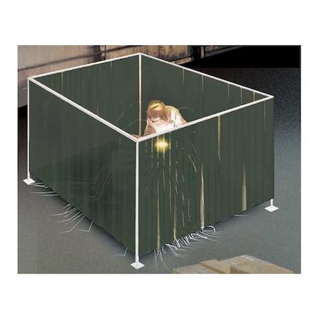 Welding Strip Boot Green 4 Sides 8x7 by USA TMI Welding Screens