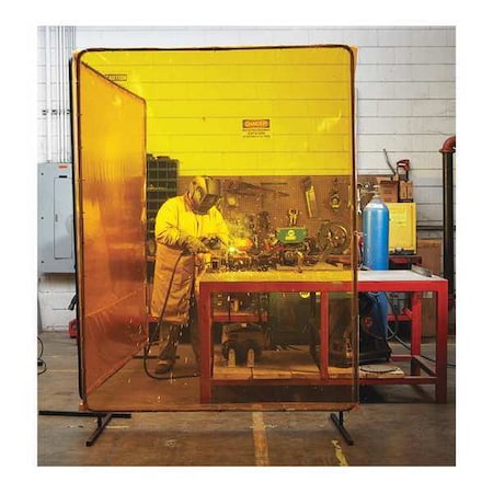 Weld Screen Booth Kit Green 8" W x 6" H by USA TMI Welding Screens