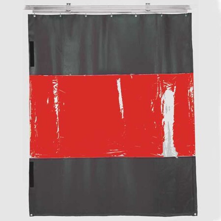 Weld Curtain Red 12" W x 8" H by USA TMI Welding Screens