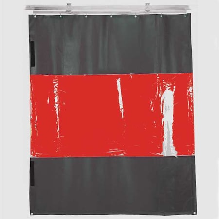 Weld Curtain Red 12" W x 10" H by USA TMI Welding Screens
