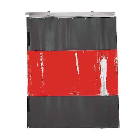 Weld Curtain Red 24" W x 8" H by USA TMI Welding Screens
