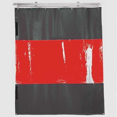 Weld Curtain Red 24" W x 10" H by USA TMI Welding Screens