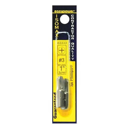Hex Bit No. 3 1/4" Hex PK2 by USA Eazypower Screwdriver Bits
