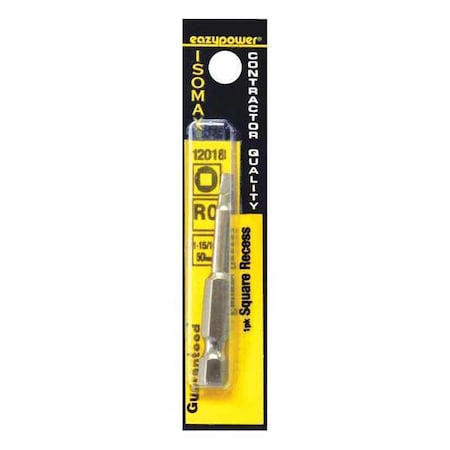 Square Recess Power Bit R0 2 by USA Eazypower Screwdriver Bits
