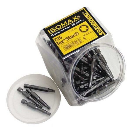 Tee Star T25 2" 1/4" Hex Power Tip PK50 by USA Eazypower Screwdriver Bits