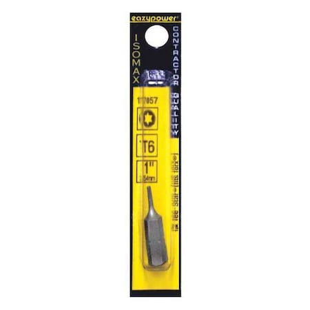 Tee Star Insert Bit T6 1/4" Hex by USA Eazypower Screwdriver Bits