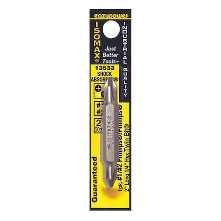 Twin Bit No. 1/No. 2 2 by USA Eazypower Screwdriver Bits