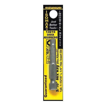 Hex Power Bit 3/16" 2" Hex by USA Eazypower Screwdriver Bits