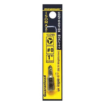 Triple Y Bit No. 0 1 by USA Eazypower Screwdriver Bits