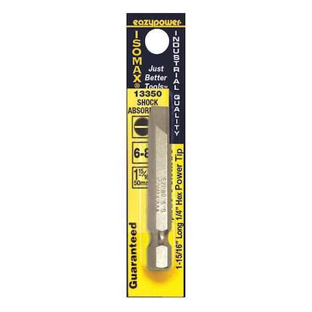 Slotted Power Bit No. 6 8 2 by USA Eazypower Screwdriver Bits