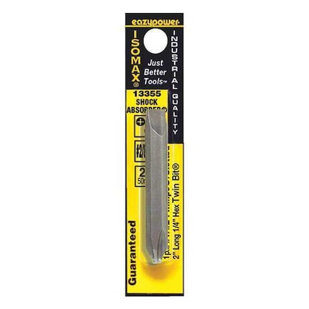 Slotted Bit No. 2/8 10 2 by USA Eazypower Screwdriver Bits