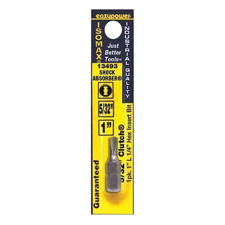 Clutch Insert Bit 5/32" 1" L by USA Eazypower Screwdriver Bits