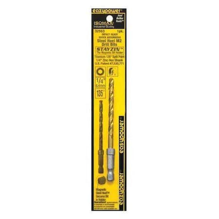 Hex Drive Impact Bit 1/4 by USA Eazypower Screwdriver Bits