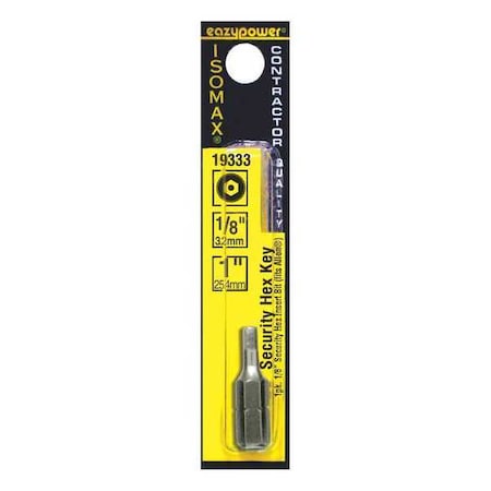 Security Hex Key 1/8 by USA Eazypower Screwdriver Bits