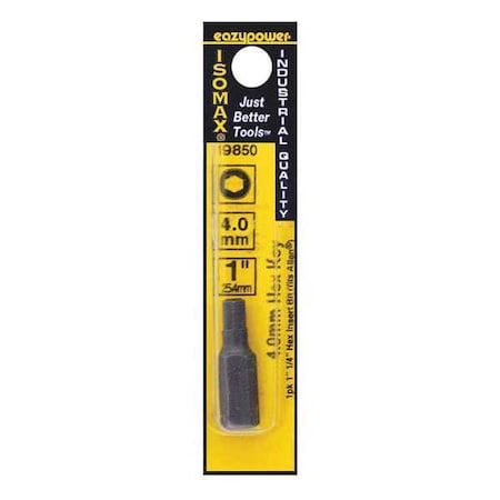 Insert Bit No. 4mm 1/4" Hex by USA Eazypower Screwdriver Bits