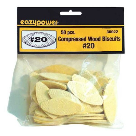 Mini Joiner Biscuits No. 20 PK50 by USA Eazypower Plate Joiner Accessories