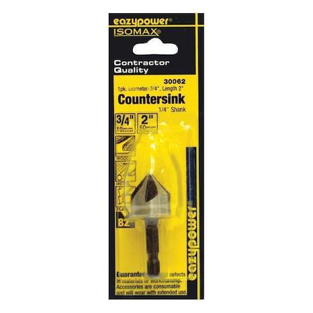 Countersink 3/4" 1/4" Hex by USA Eazypower Combined Drill/Countersinks