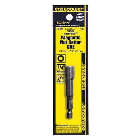 Magnetic Nut Setter SAE 1/4" 2 9/16 by USA Eazypower Nut Setters & Bit Holders