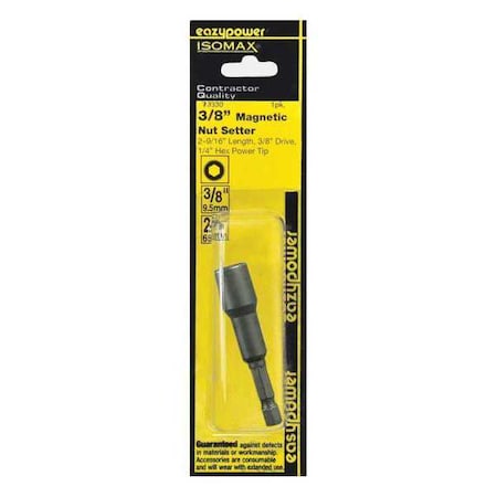 Magnetic Nut Setter SAE 3/8" 2 9/16 by USA Eazypower Nut Setters & Bit Holders