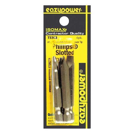 Slotted Tip Set 2" 4 pcs. by USA Eazypower Screwdriver Bits