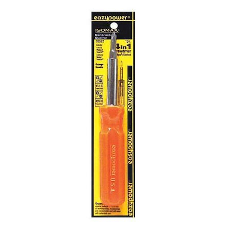Extruded Handle Screwdrivr 4 In 1 Orange by USA Eazypower Screwdriver Bits