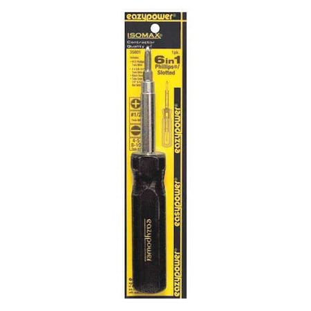 Screwdriver 6 In 1 Black by USA Eazypower Screwdriver Bits