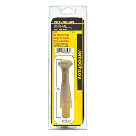 Oak Shaker Peg 1/2" x 3 1/2" PK2 by USA Eazypower Wood Drilling Bits