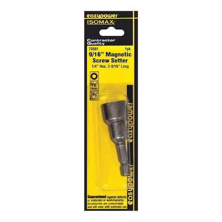 Magnetic Nut Setters 9/16" 2 9/16 by USA Eazypower Nut Setters & Bit Holders
