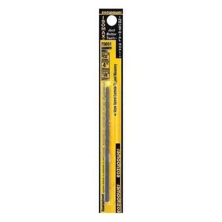 Slow Spiral Masonry Drill 5/32"x4 by USA Eazypower Masonry Drill Bits