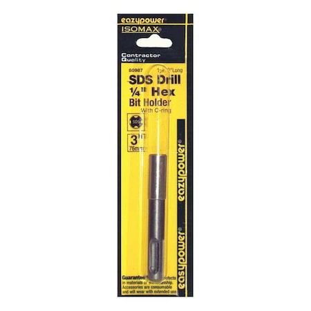 SDS Bit Holder 1/4 x 3 by USA Eazypower Screwdriver Bits