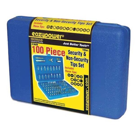 Security Tip Box Assortment 100 pcs. by USA Eazypower Screwdriver Bits