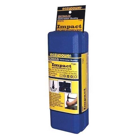 Impact Driver Set Plastic 11 pcs. by USA Eazypower Screwdriver Bits