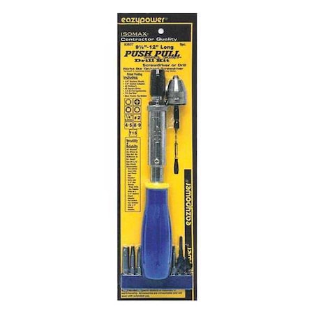 Push Pull Click Drill Kit 10 pcs. by USA Eazypower Screwdriver Bits