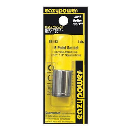 Socket 6 Point 7/16" 1/4" Drive by USA Eazypower Socket Wrench Accessories