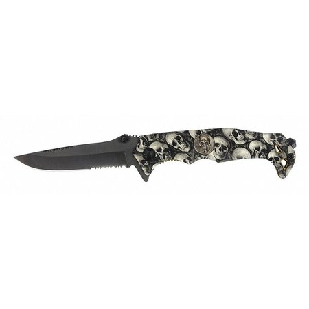 Legion Skull Camo Knife Black by USA United Cutlery Folding Knives