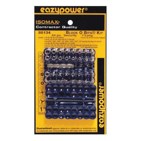 Security Bits Kit 34 pcs. by USA Eazypower Screwdriver Bits