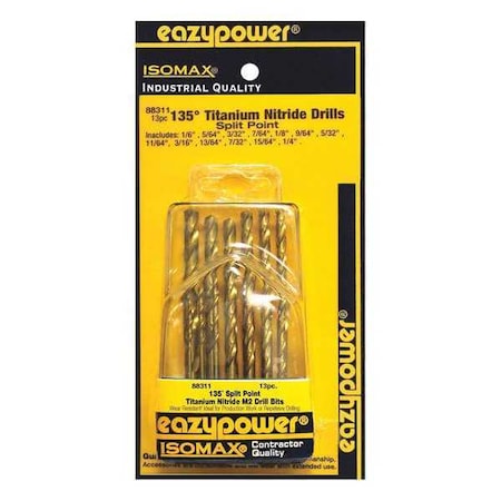 Split Point Drill Bit Set HSS 13 pcs. by USA Eazypower Screwdriver Bits