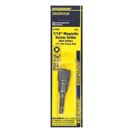 Magnetic Nut Setters 7/16" 2 9/16 by USA Eazypower Nut Setters & Bit Holders