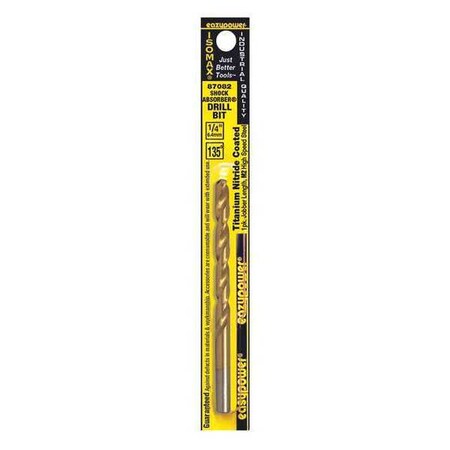 Titanium Drill Bit 1/4" 135SP M2 HSS by USA Eazypower Screwdriver Bits