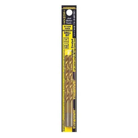 HSS Titanium Drill Bit 1/4" PK2 by USA Eazypower Screwdriver Bits