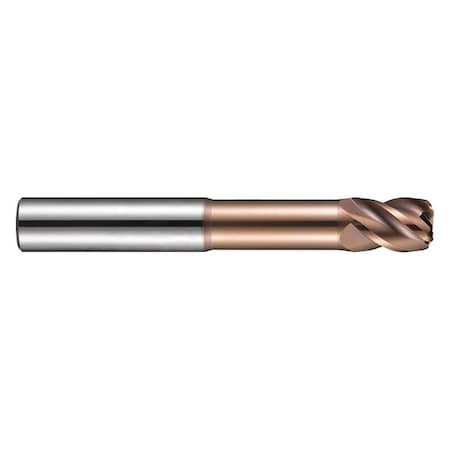 Mill TiSiN Corner Radius End 10mm x R0.5 Type S52410.0XR0.5 by USA Dormer High Performance Carbide End Mills