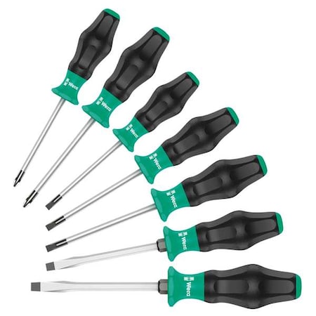 Screwdriver Set Slotted/Phillips 7 Pc Type 5345246001 by USA Wera Screwdriver Sets