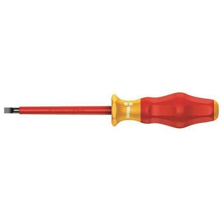 Ins Screwdriver Slotted 5/32x6 In Round by USA Wera Screwdrivers