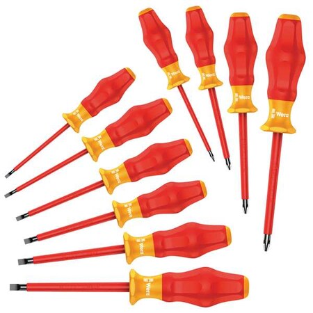 Ins. Screwdriver Set Slot/Phillips 10 Pc by USA Wera Screwdriver Sets